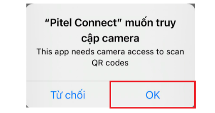 cho phép sử dụng camera