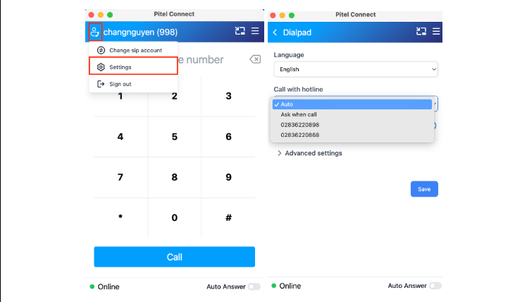 chọn số hotline