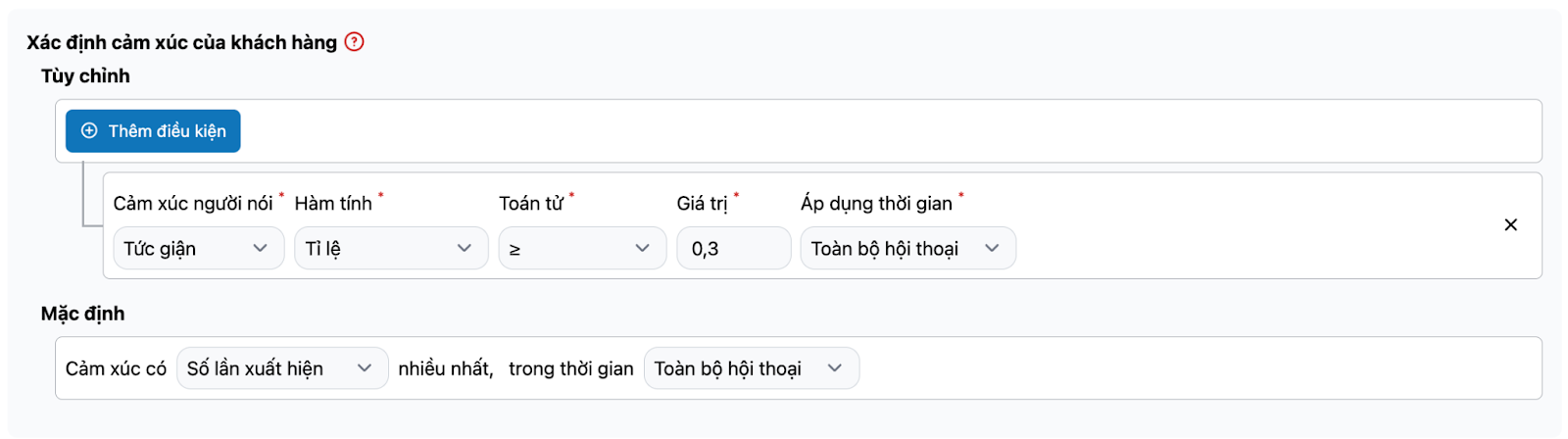 Xác định cảm xúc của khách hàng