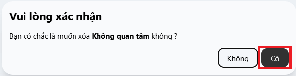 Xoá từ khoá