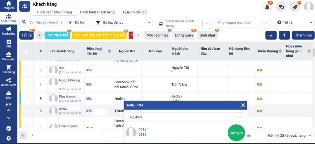 Gọi ngay Getfly